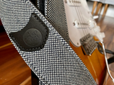 Copperpeace_Havanna_guitar_strap_black_and_white_CU_pocket_strap_debossed