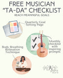 The Musician's Monthly "TA-DA" Checklist and Goal Setting- Free Download!