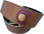 Copperpeace Homerun Guitar Strap Brown Leather