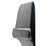 Copperpeace_Havanna_guitar_strap_black_and_white_Brass_buckle