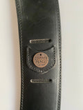 Guitar Strap Cushion in Black Leather